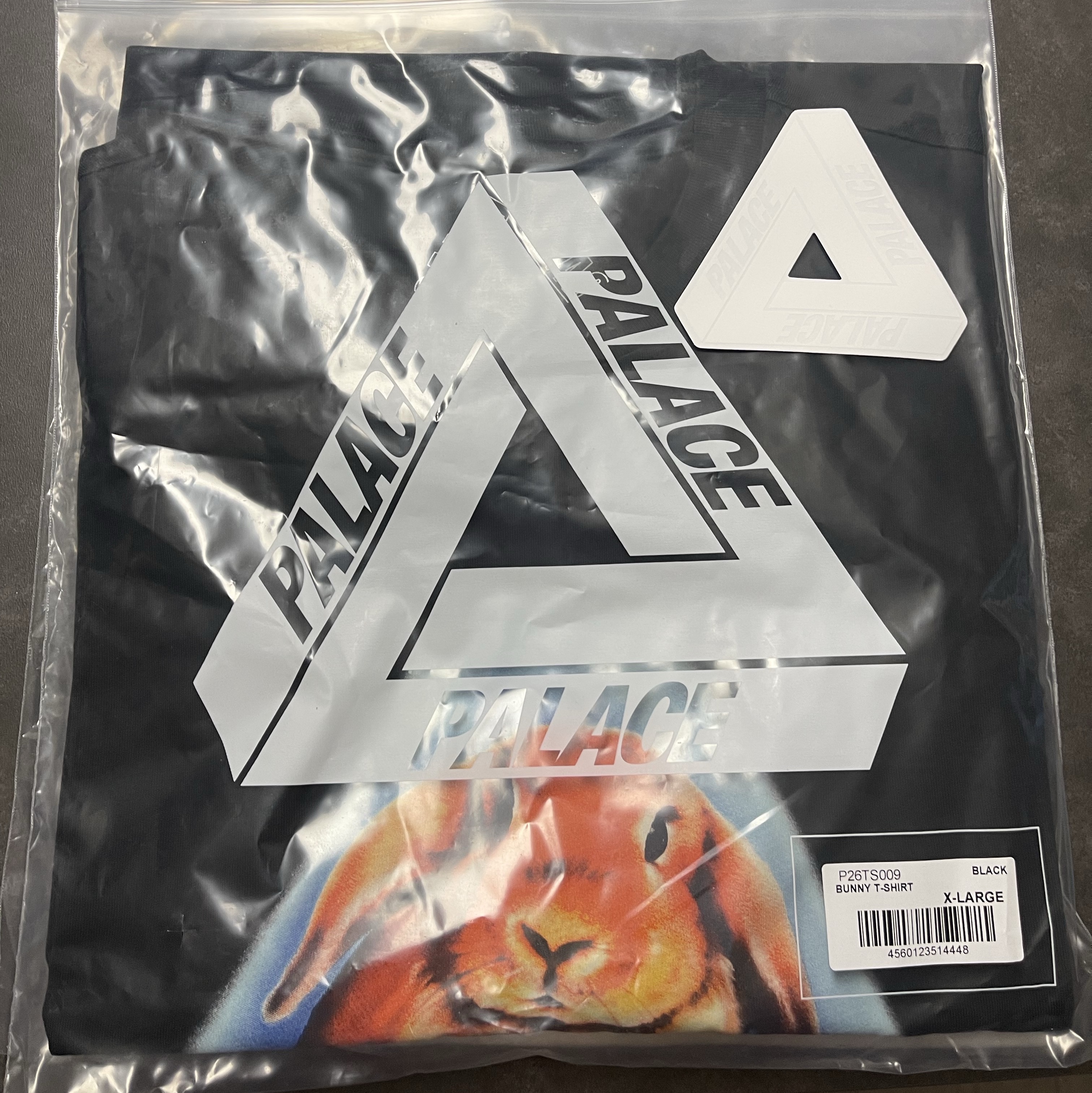 Palace Bunny T-Shirt Black - 24SS 착용 스타일