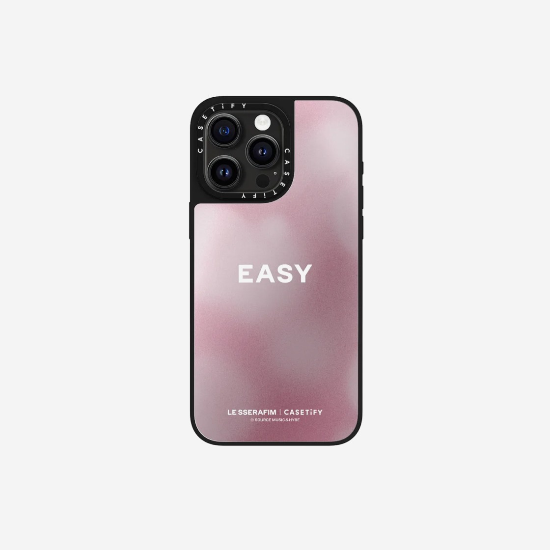 Casetify x LE SSERAFIM iPhone EASY Balmy Flex MagSafe Mirror Case Silver Mirror Black Bumper 상세 이미지 4