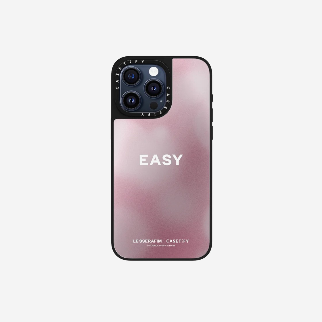 Casetify x LE SSERAFIM iPhone EASY Balmy Flex MagSafe Mirror Case Silver Mirror Black Bumper 상세 이미지 2