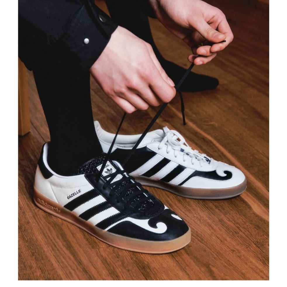 Adidas Gazelle Indoor Gatsin Cloud White Core White 착용 스타일