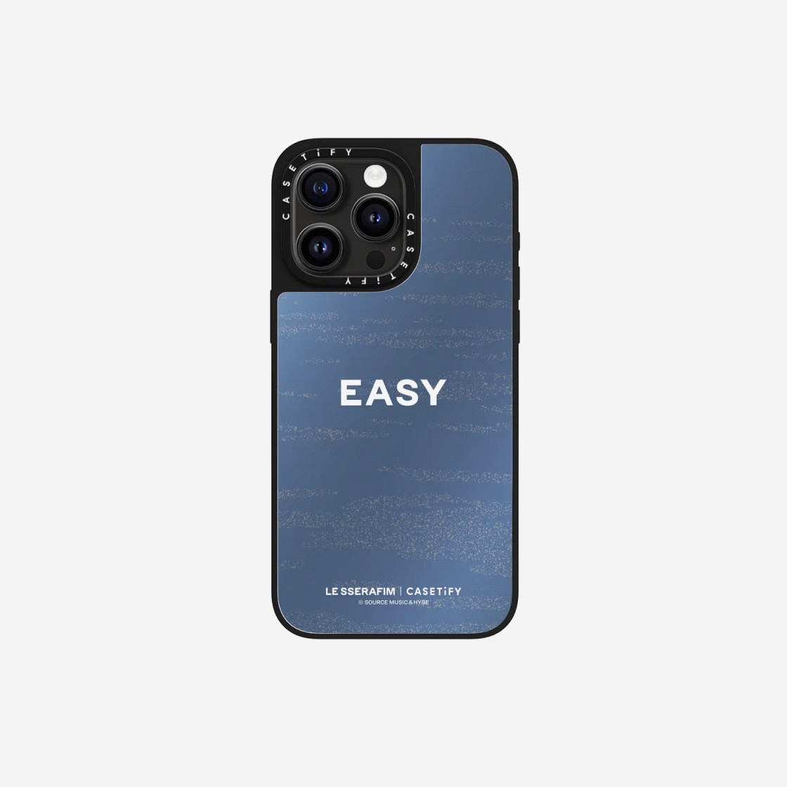 Casetify x LE SSERAFIM iPhone EASY Feathery Lotus MagSafe Mirror Case Silver Mirror Black Bumper 상세 이미지 4