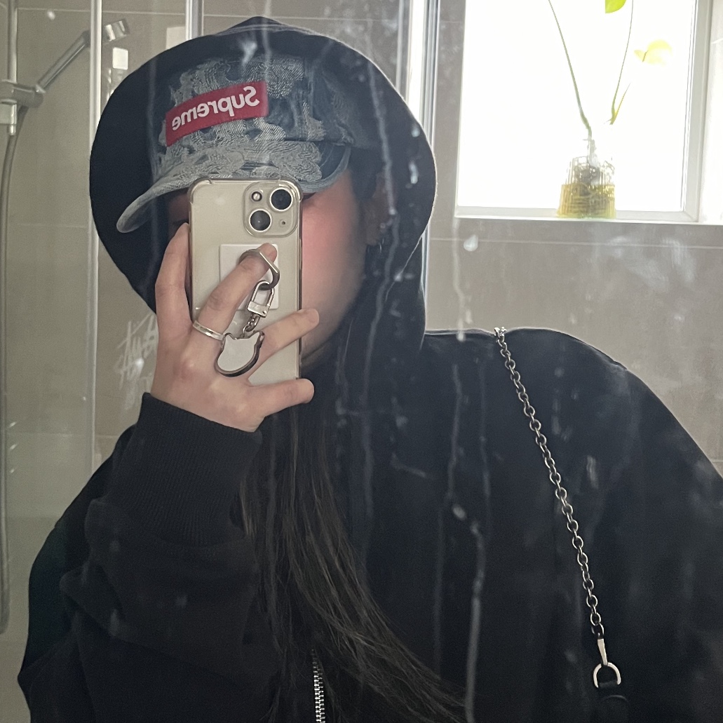 Supreme Flames Jacquard Denim Camp Cap Washed Indigo - 23SS 착용 스타일