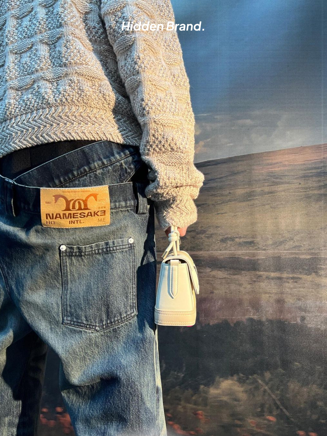 Namesake Del Crossover Low Ride Jeans Redeem Blue, Namesake Del Cross Over Low Ride Jeans Yale Blue 착용 스타일 - 5