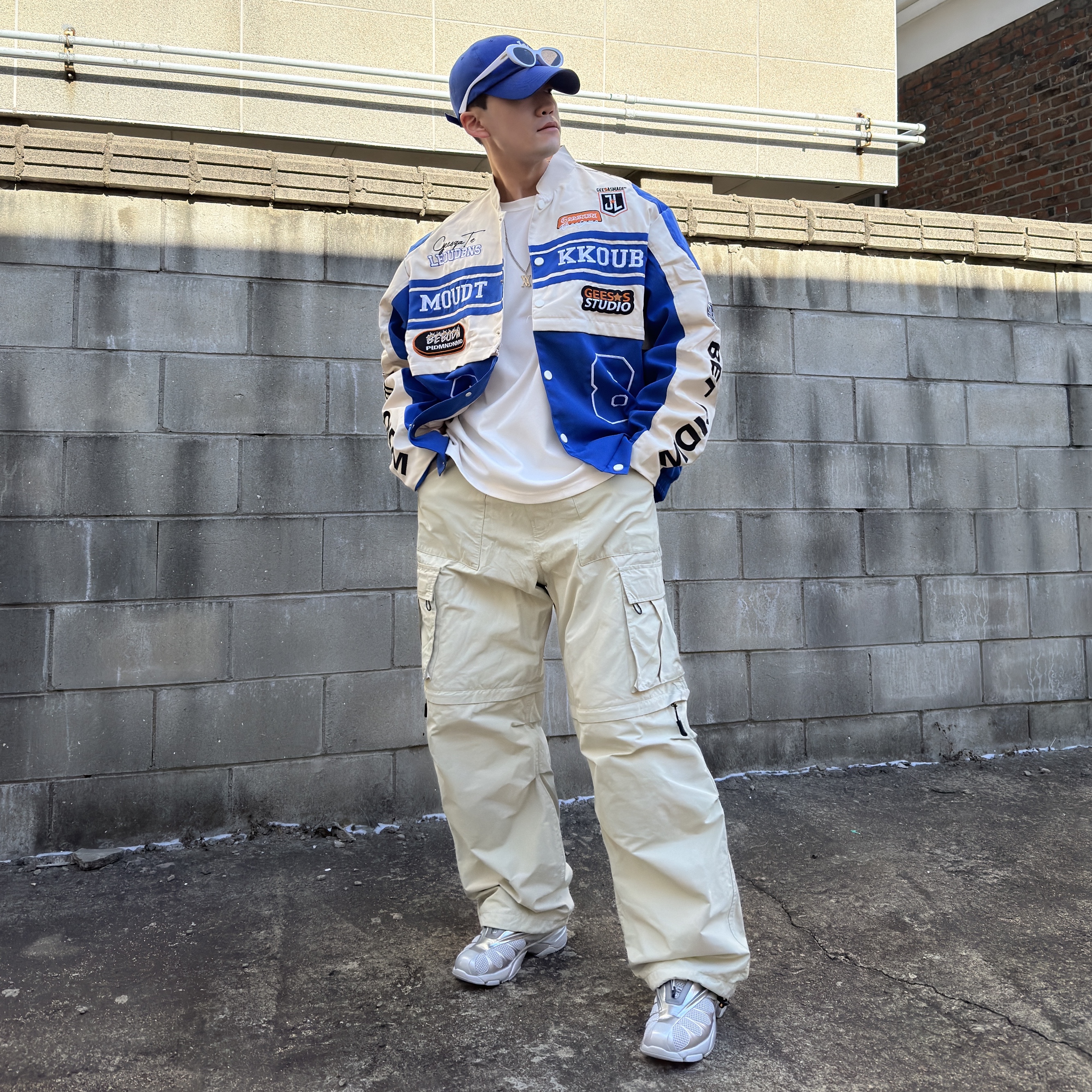 Fila x Thug Club Replica 2002 Grey White 착용 스타일 - 1