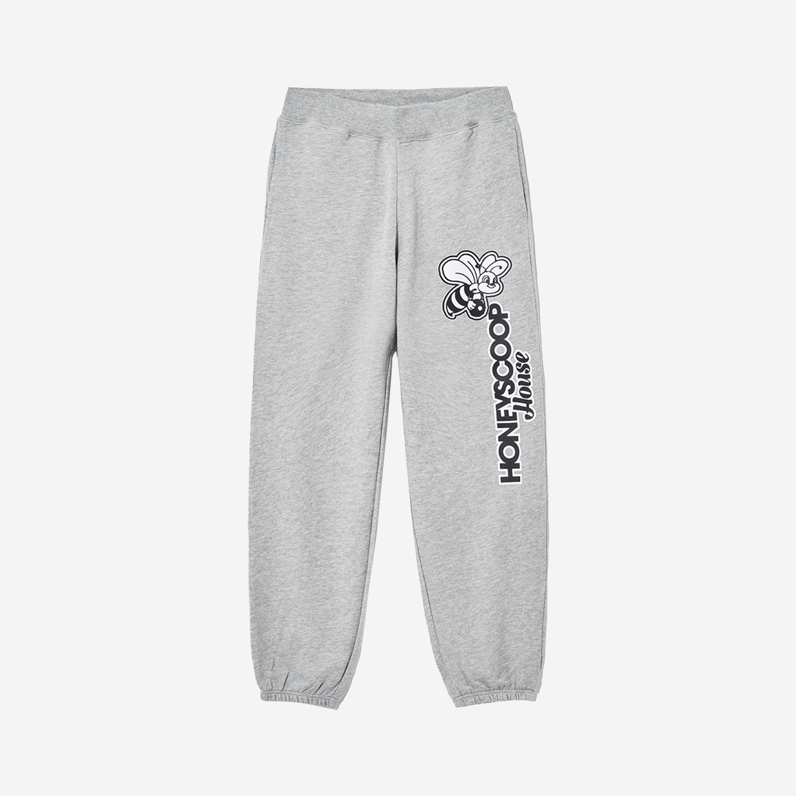 HSH23PT20GR Honey Scoop House Smile Bee Sweatpant Grey