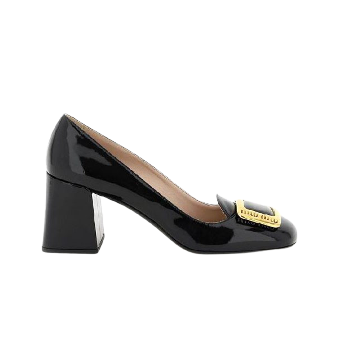 (W) Miu Miu Patent Leather Pumps Black 상세 이미지 1