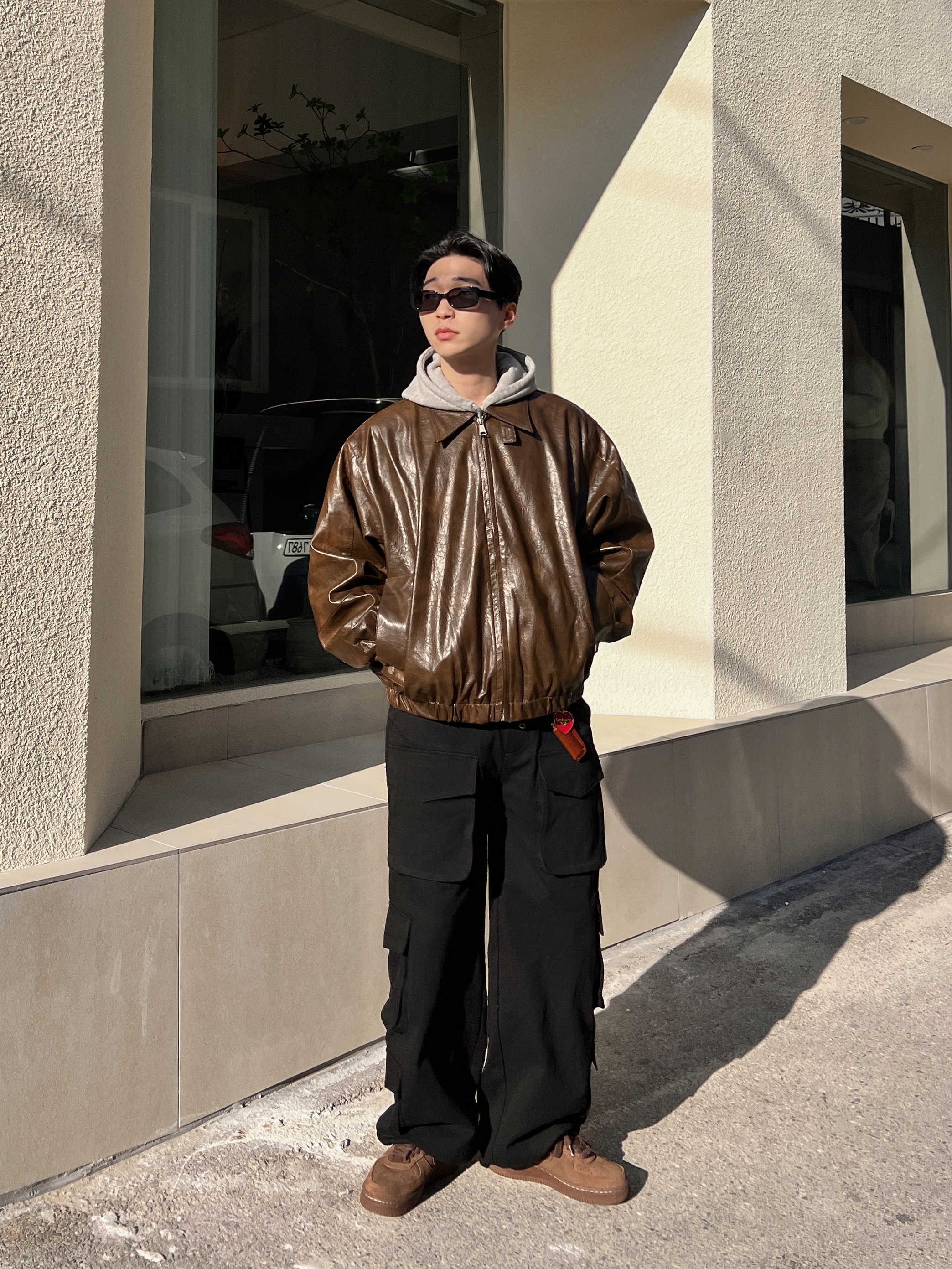 (W) Nike Air Force 1 '07 Cacao Wow 착용 스타일 - 3