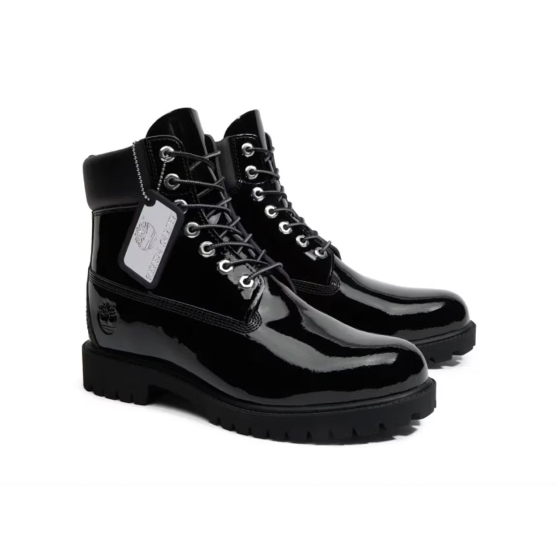 Timberland x Veneda Carter Heritage 6 inch Waterproof Boot Black Patent - Medium, Timberland x Veneda Carter Heritage 6 inch Waterproof Boot Wheat Patent - Medium 착용 스타일 - 3