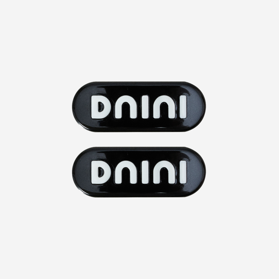 DNINI-005 DNINI Logo Barrettes Black