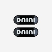 DNINI Logo Barrettes Black