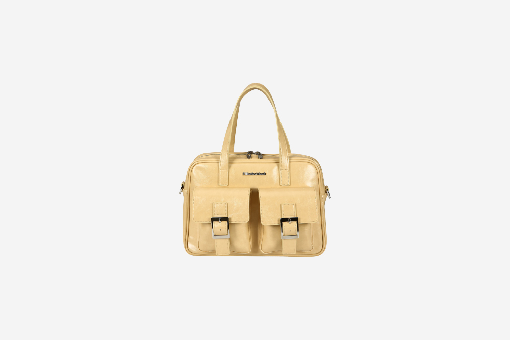 【FILLINTHEBLANK】24SS PK Middle Shoulder Bag (glossy)(grey) FILLINTHEBLANK