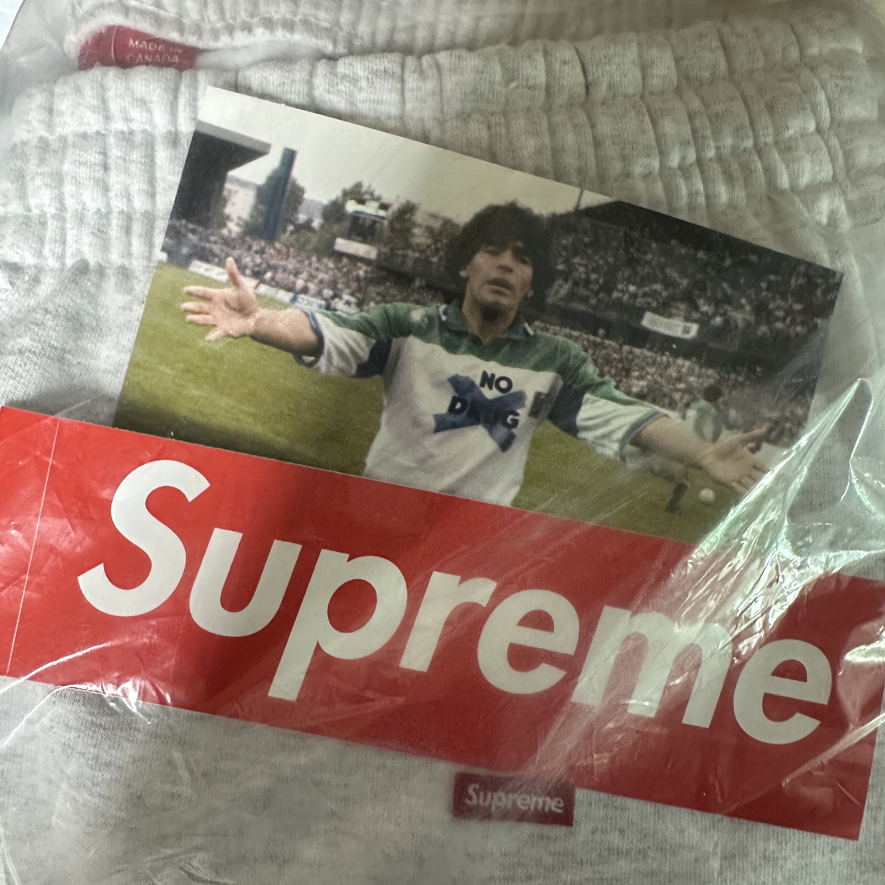 Supreme Small Box Sweatpants Ash Grey - 24SS 착용 스타일