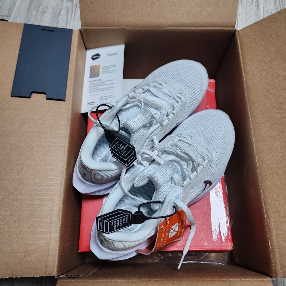 (W) Nike Air Zoom Pegasus 40 White Metallic Silver 착용 스타일 - 1