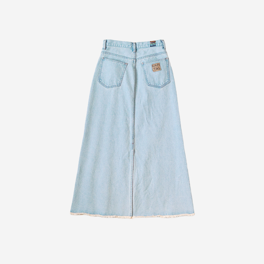 캐피탈 13온즈 데님 하이 웨이스트 맥시 스커트 인디고(Kapital 13 oz. Denim High Waist Maxi Skirt Indigo) - 2