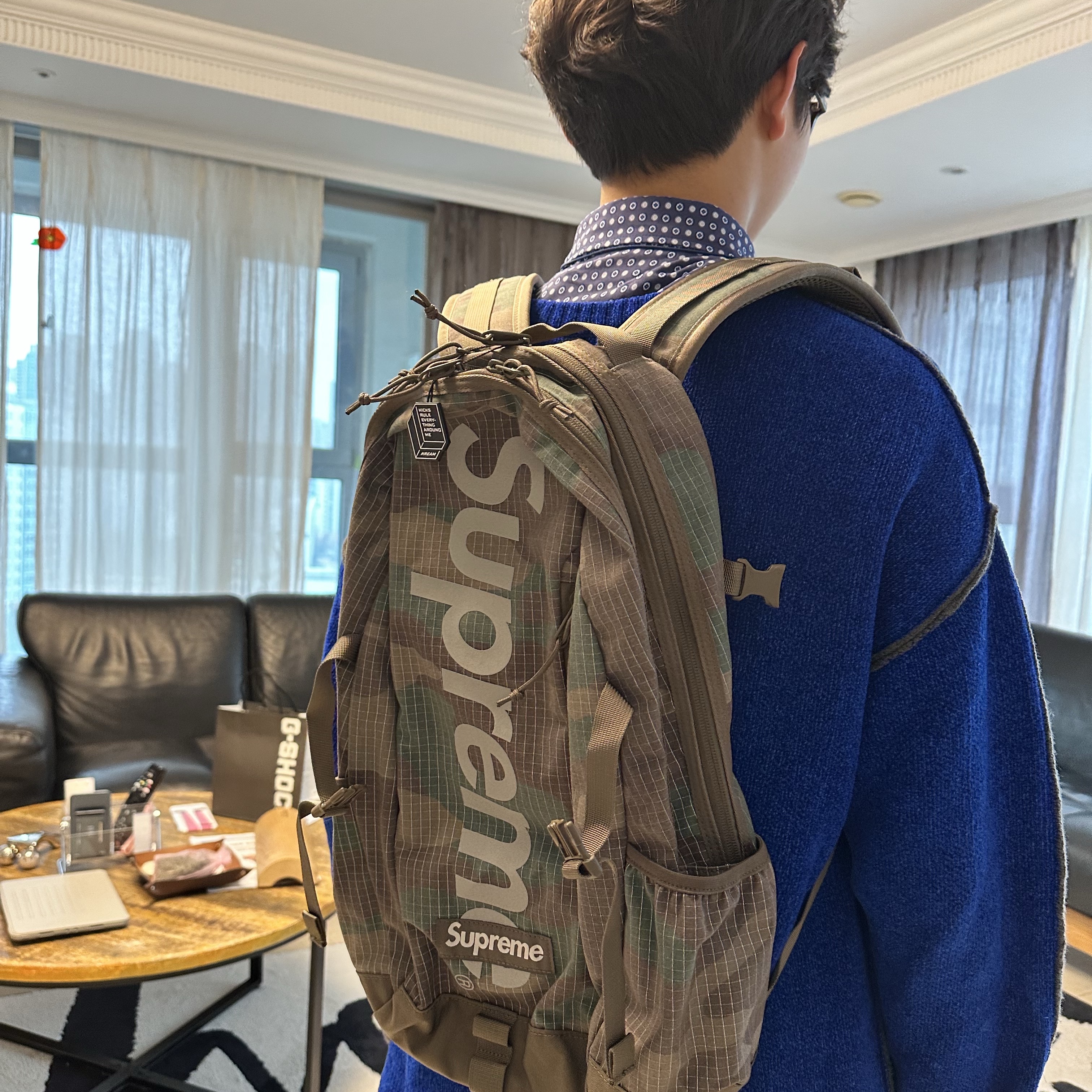 Supreme Backpack Woodland Camo - 24SS 착용 스타일 - 2