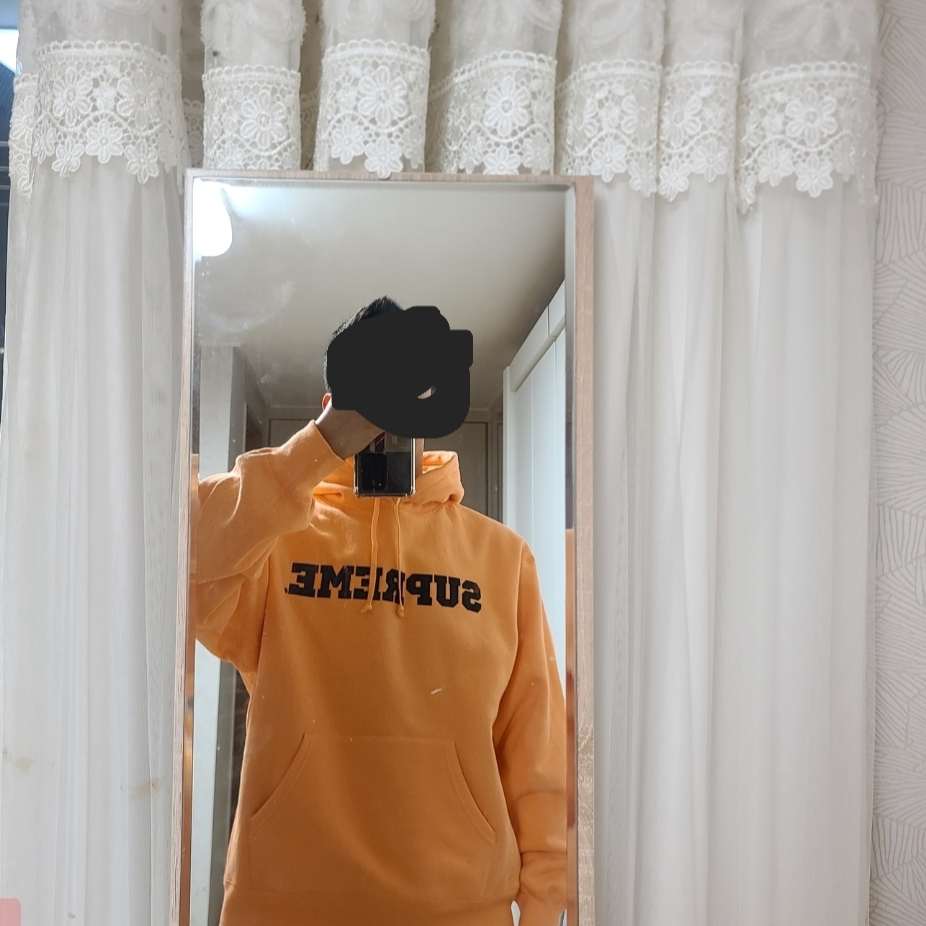 Supreme Collegiate Hooded Sweatshirt Peach - 24SS 착용 스타일