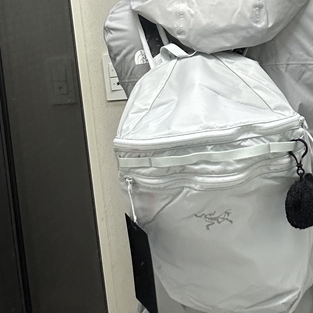 Arc'teryx Heliad 15 Backpack Solitude 착용 스타일