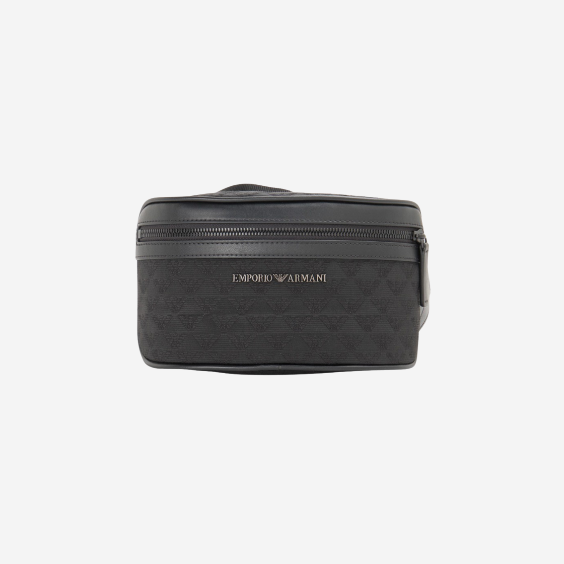 Emporio Armani Monogram Pattern Belt Bag Black 상세 이미지 1