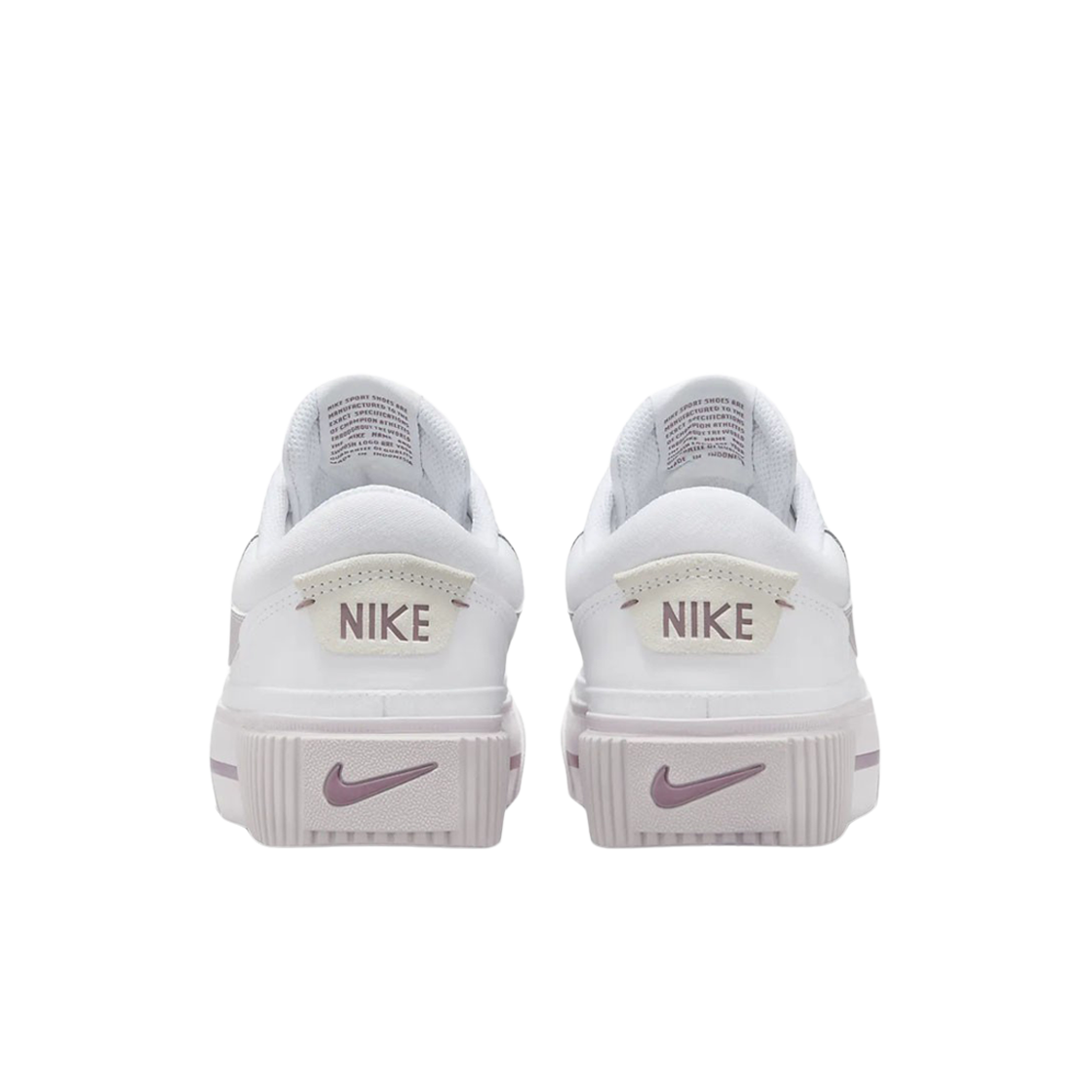 (W) 나이키 코트 레거시 리프트 화이트 스모키 모브((W) Nike Court Legacy Lift White Smokey Mauve) - 3
