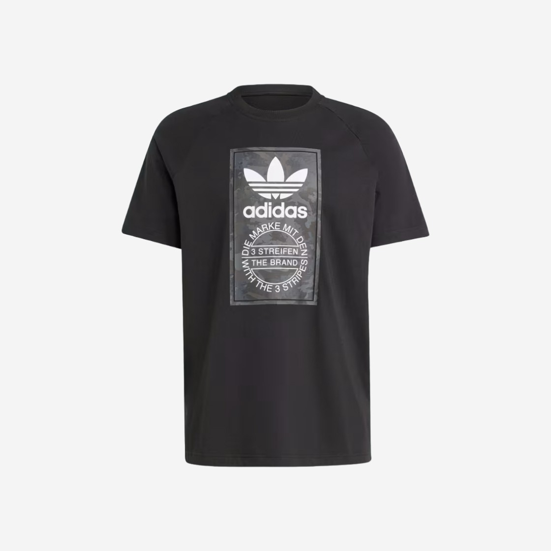 Adidas Camo Tongue T-Shirt Black - KR Sizing 상세 이미지 1