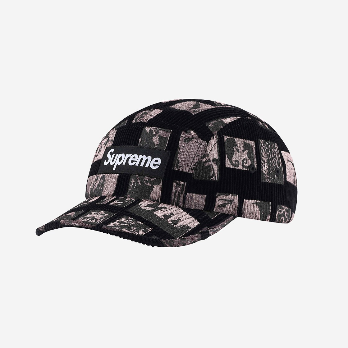 KM4AHTCSP35BK Supreme Weirdo Dave Corduroy Camp Cap Black - 24SS - 대표 이미지 #1