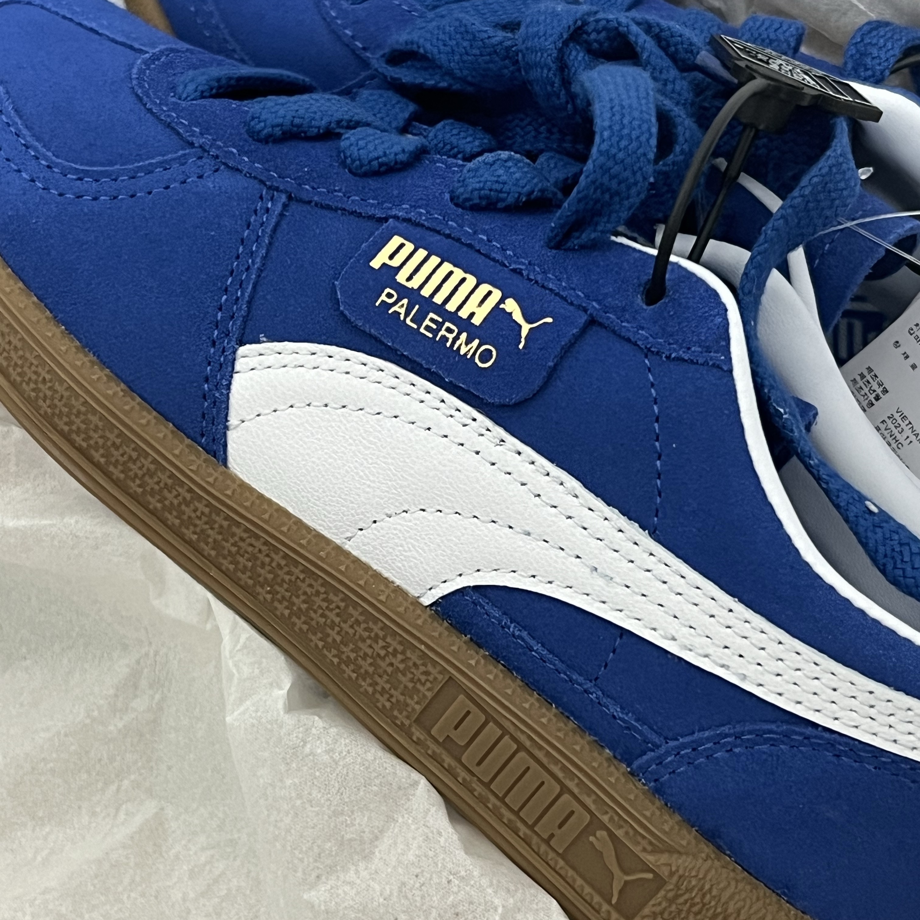 Puma Palermo Cobalt Glaze White 착용 스타일 - 1