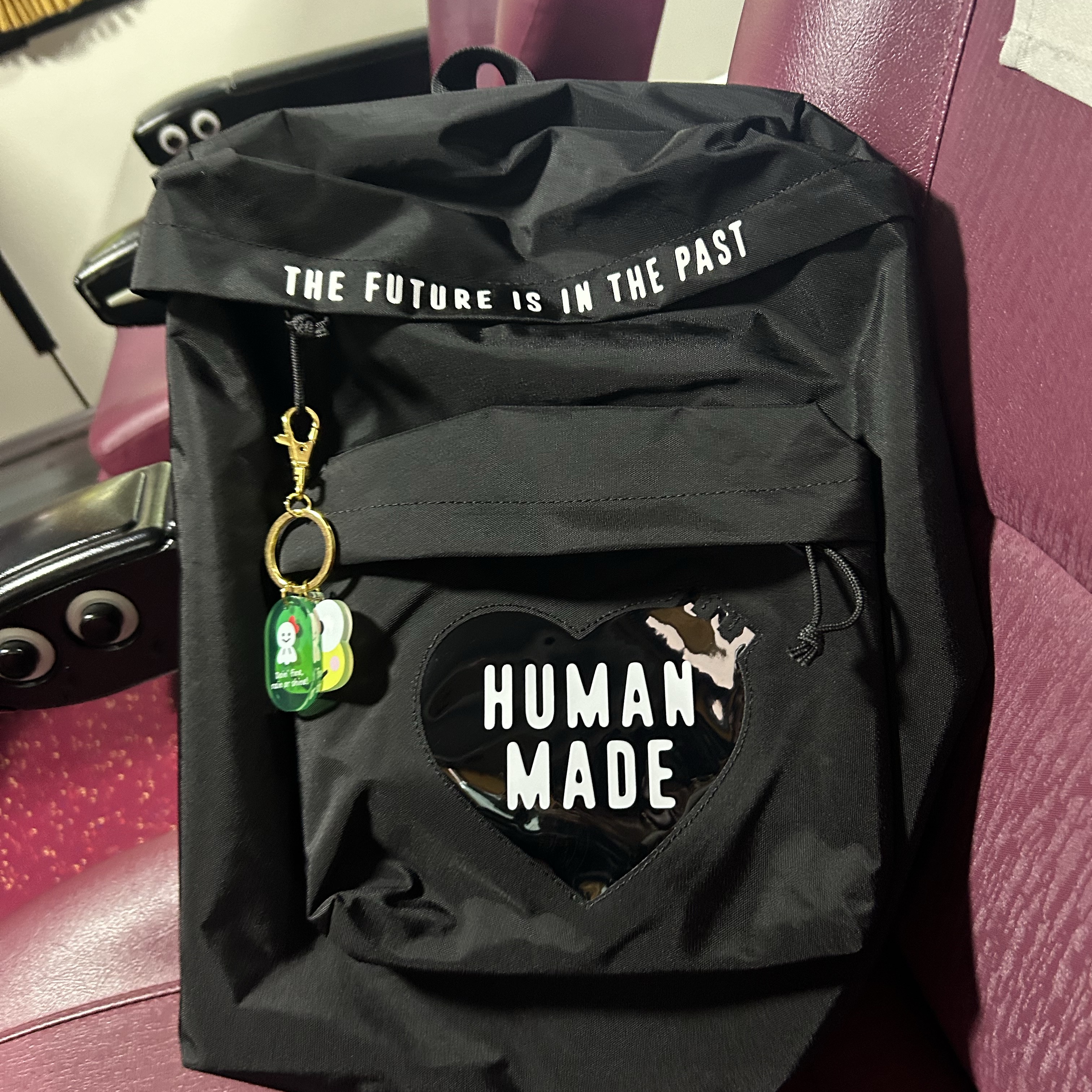 Human Made Backpack Black 착용 스타일