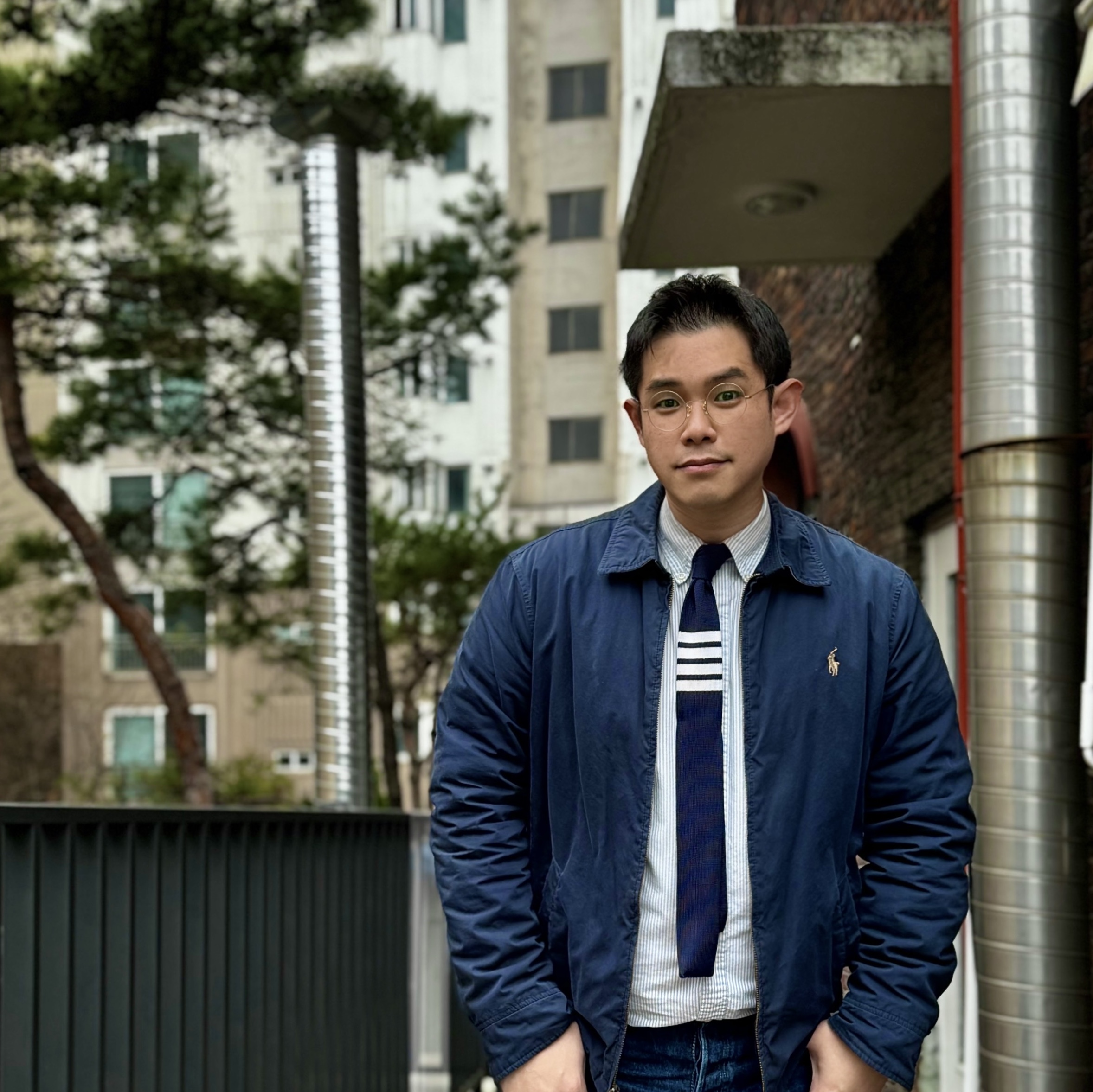 Warehouse & Co. Lot 2nd-Hand 1100 Pants Used Wash Medium Indigo 착용 스타일 - 4
