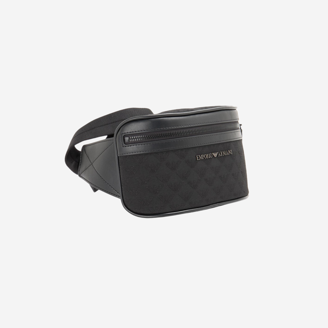 Emporio Armani Monogram Pattern Belt Bag Black 상세 이미지 3