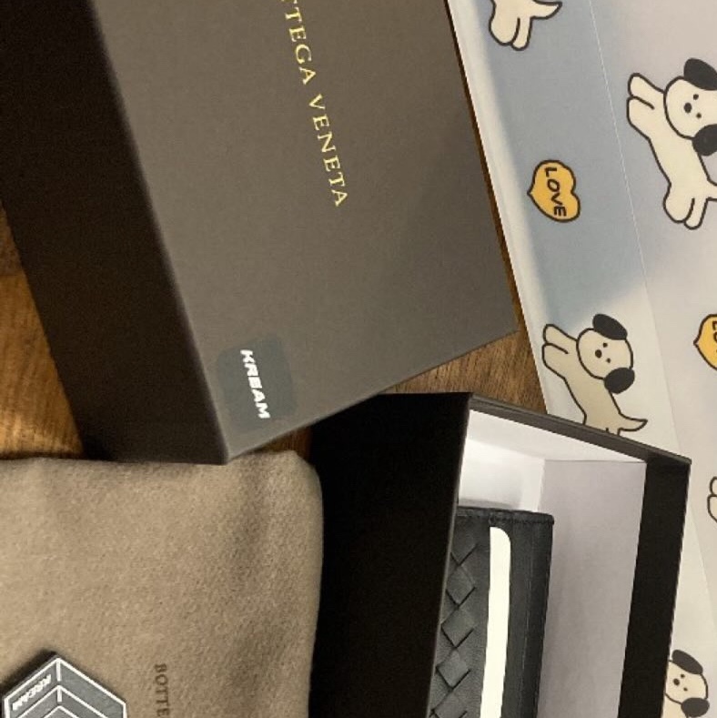 Bottega Veneta Credit Card Case Black 착용 스타일