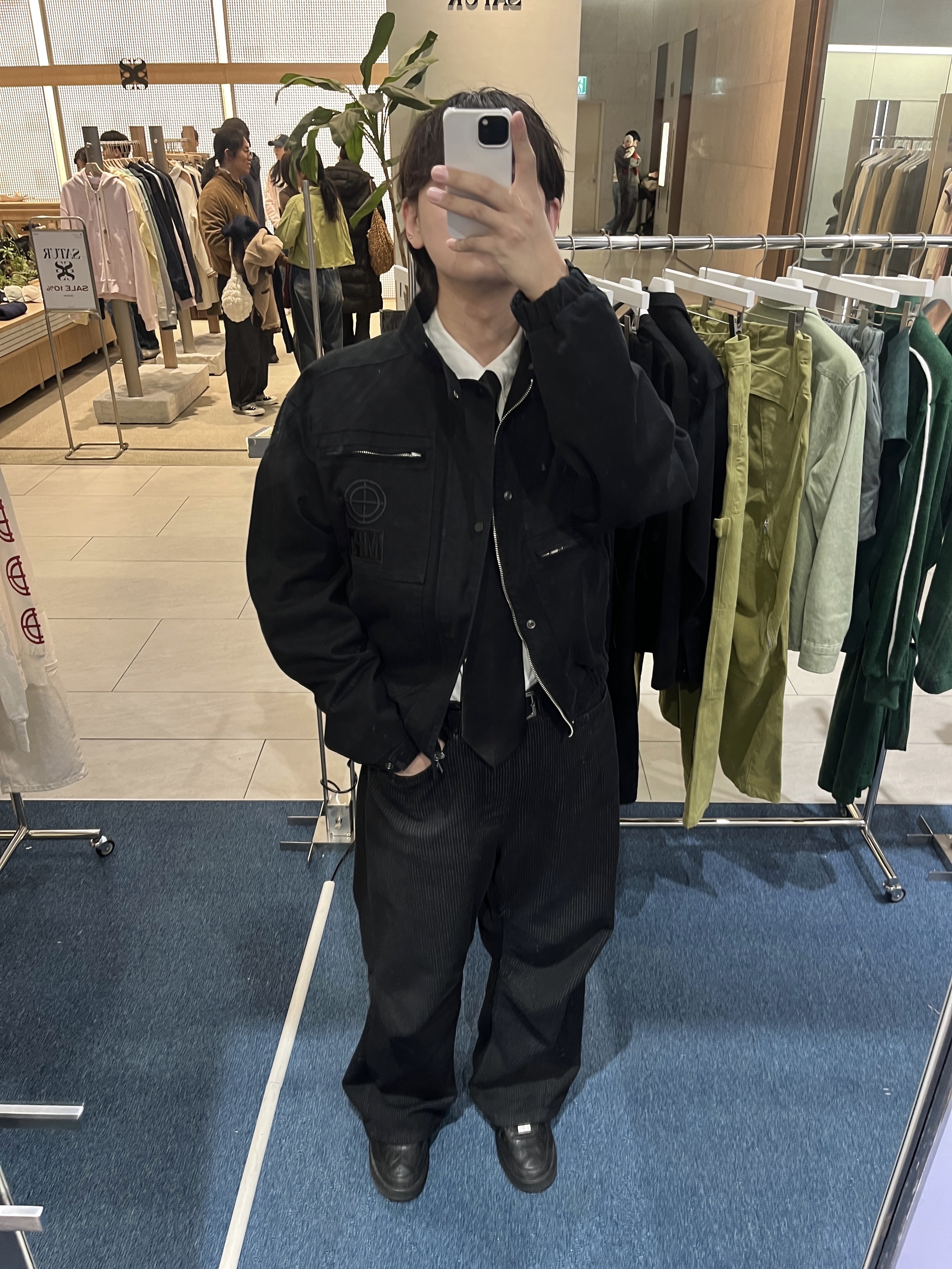 Nike x Ambush Air Force 1 Low SP Black 착용 스타일 - 3