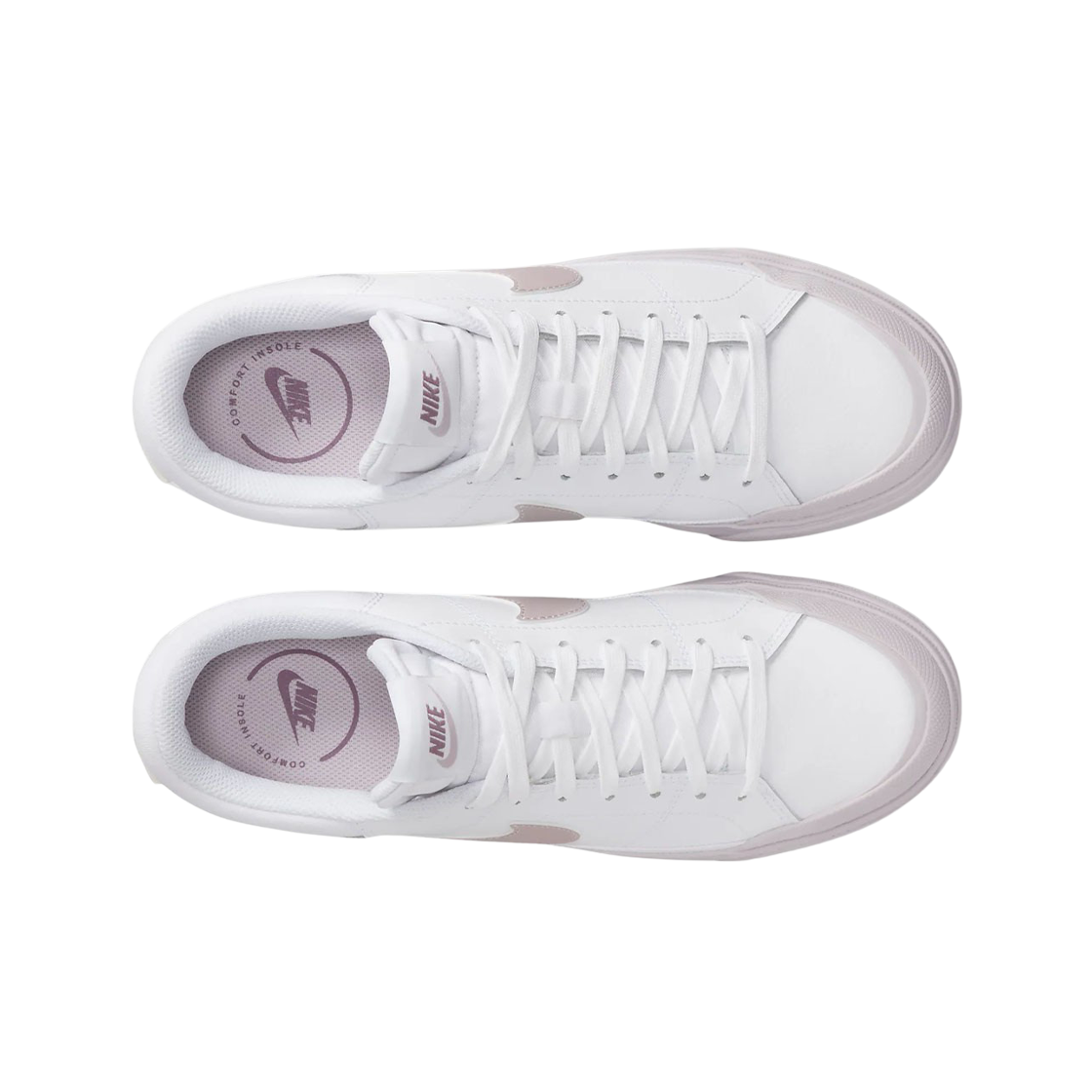 (W) 나이키 코트 레거시 리프트 화이트 스모키 모브((W) Nike Court Legacy Lift White Smokey Mauve) - 2