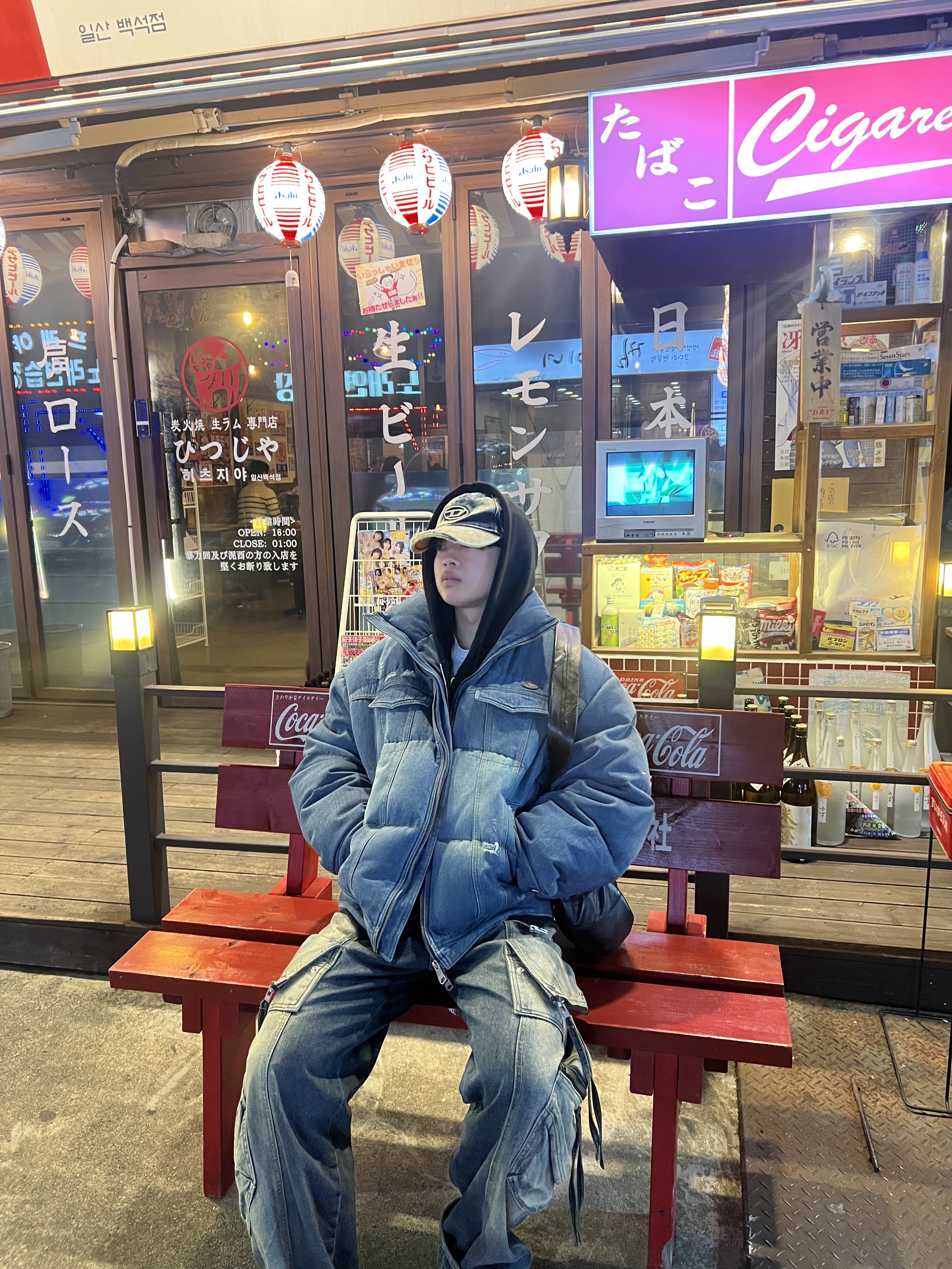 Ader Error Nox Puffer Jacket Blue, Lemaire Small Croissant Bag Soft Nappa Leather Dark Chocolate ์ฐฉ์ฉ ์คํ์ผ - 2