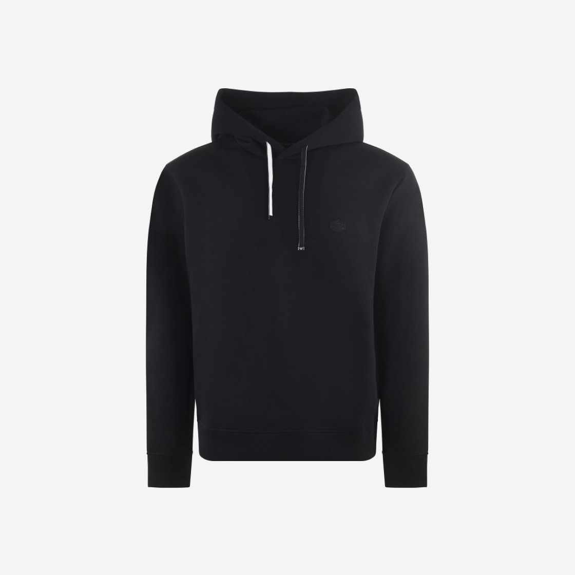 Emporio Armani Techno Cotton Hood Sweatshirt Black 상세 이미지 1