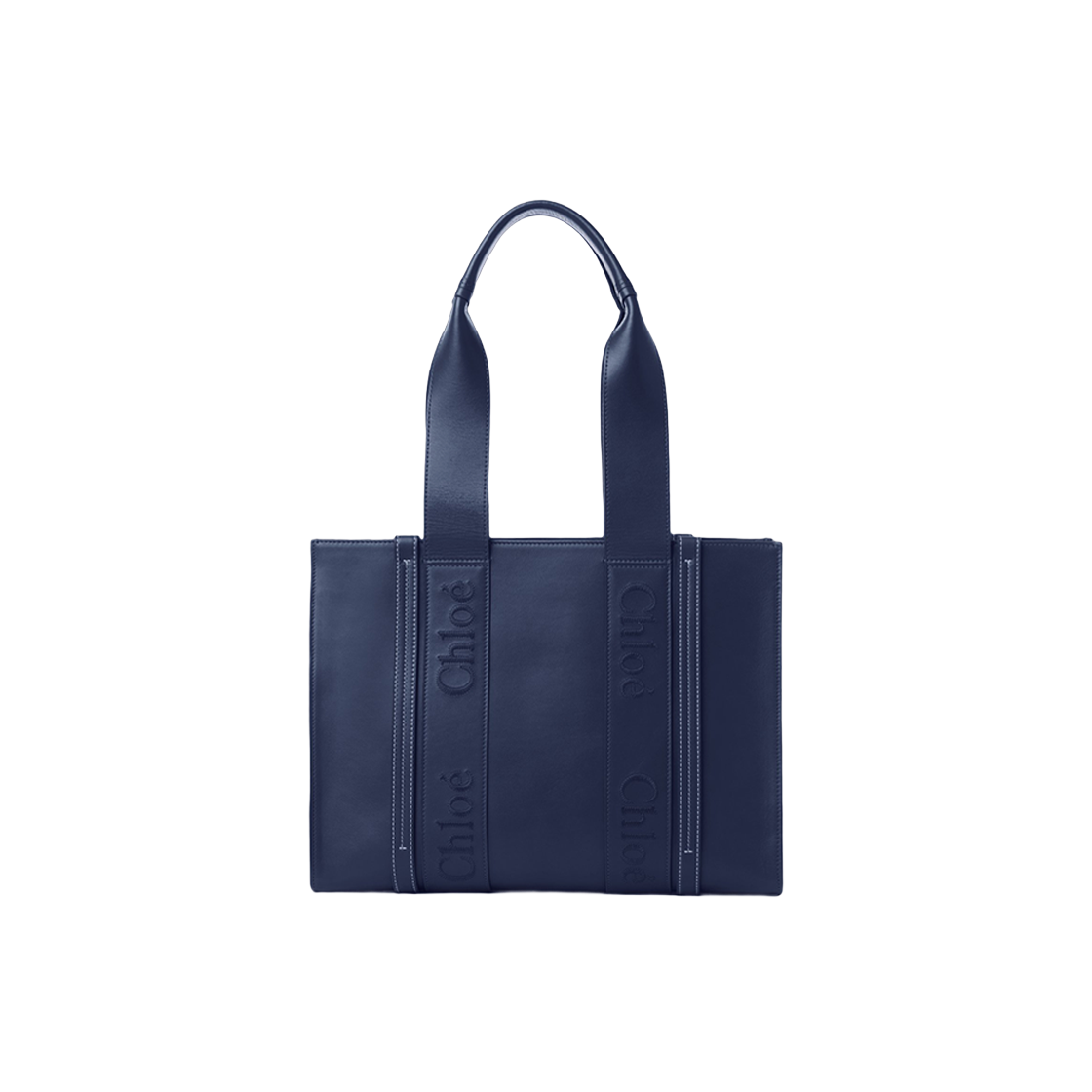 Chloe Medium Woody Tote Bag Night Blue 상세 이미지 2