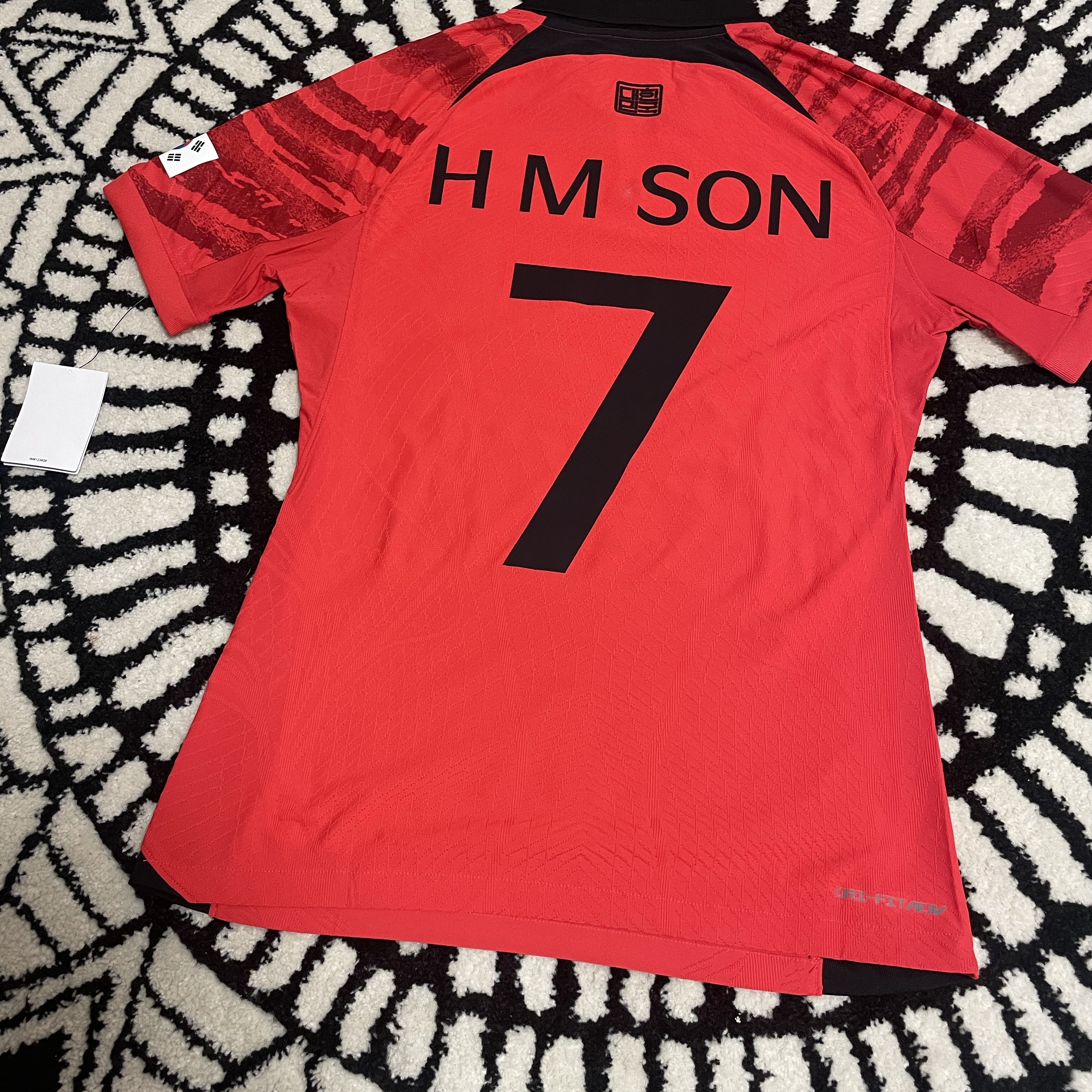 Nike Korea 2022/23 Dri-Fit ADV Player Issue Home SS Jersey Global Red - Asia (Non Marking Ver.) 착용 스타일