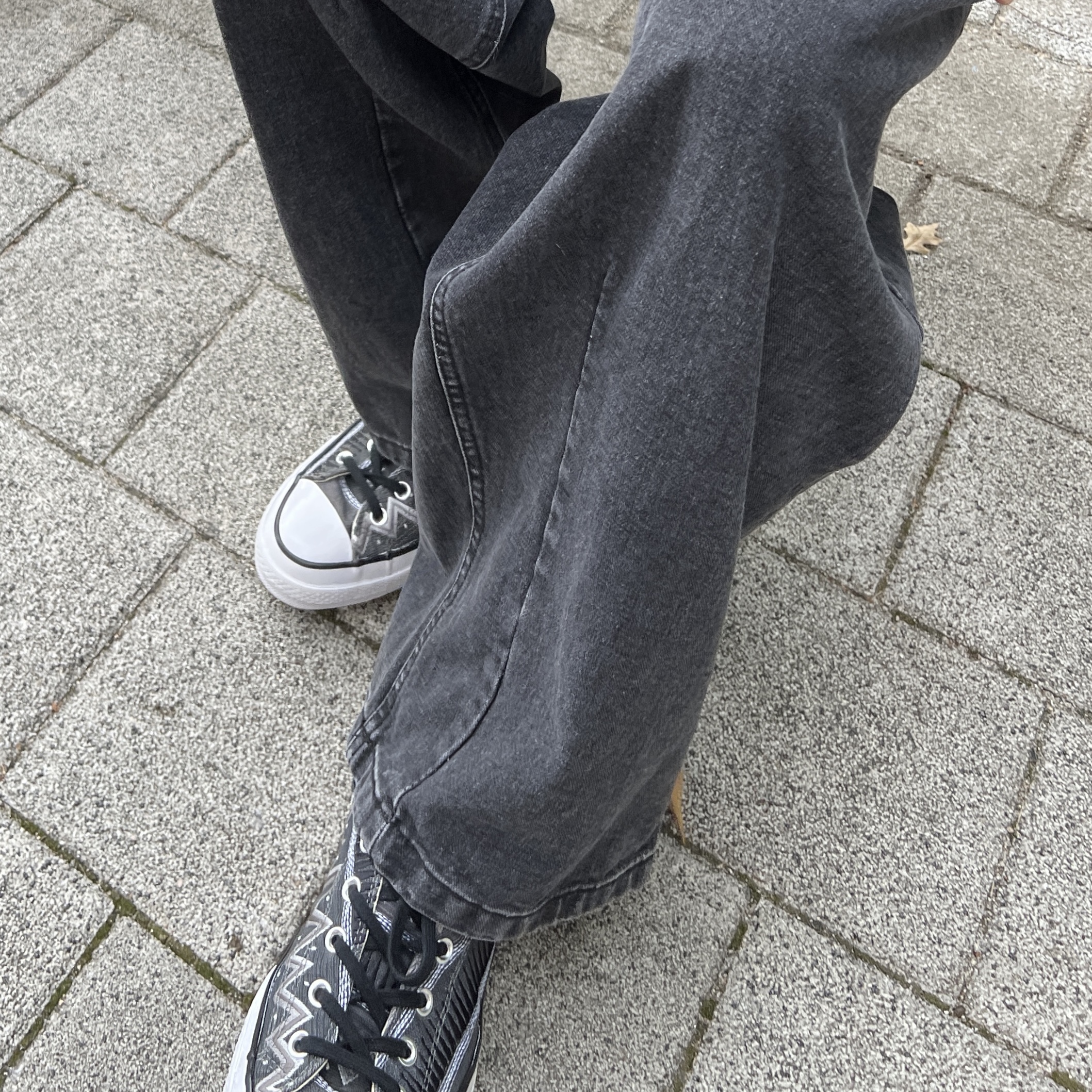 Converse x Stussy Chuck 70 Hi Black Magnet Grey 착용 스타일