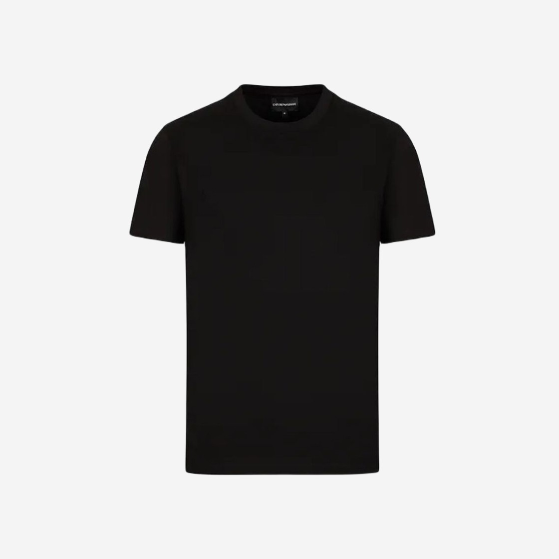 Emporio Armani Cotton T-Shirt Black 상세 이미지 1