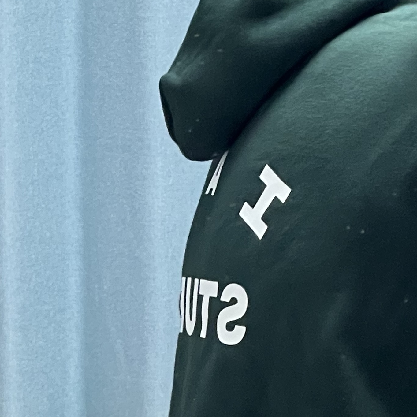IAB Studio Hoodie Deep Green 착용 스타일 - 2
