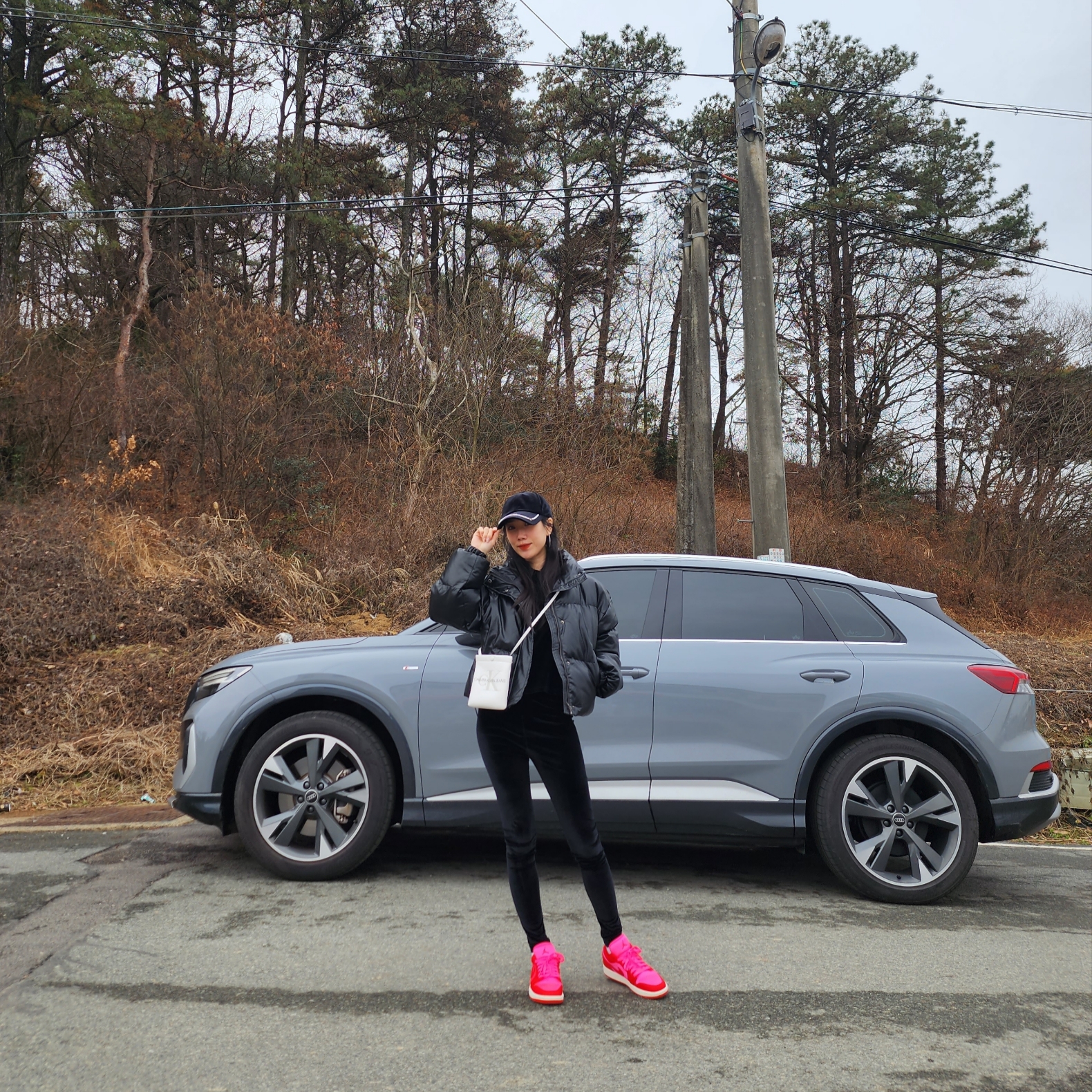 (W) Jordan 1 Low SE Pink Blast Chile Red 착용 스타일