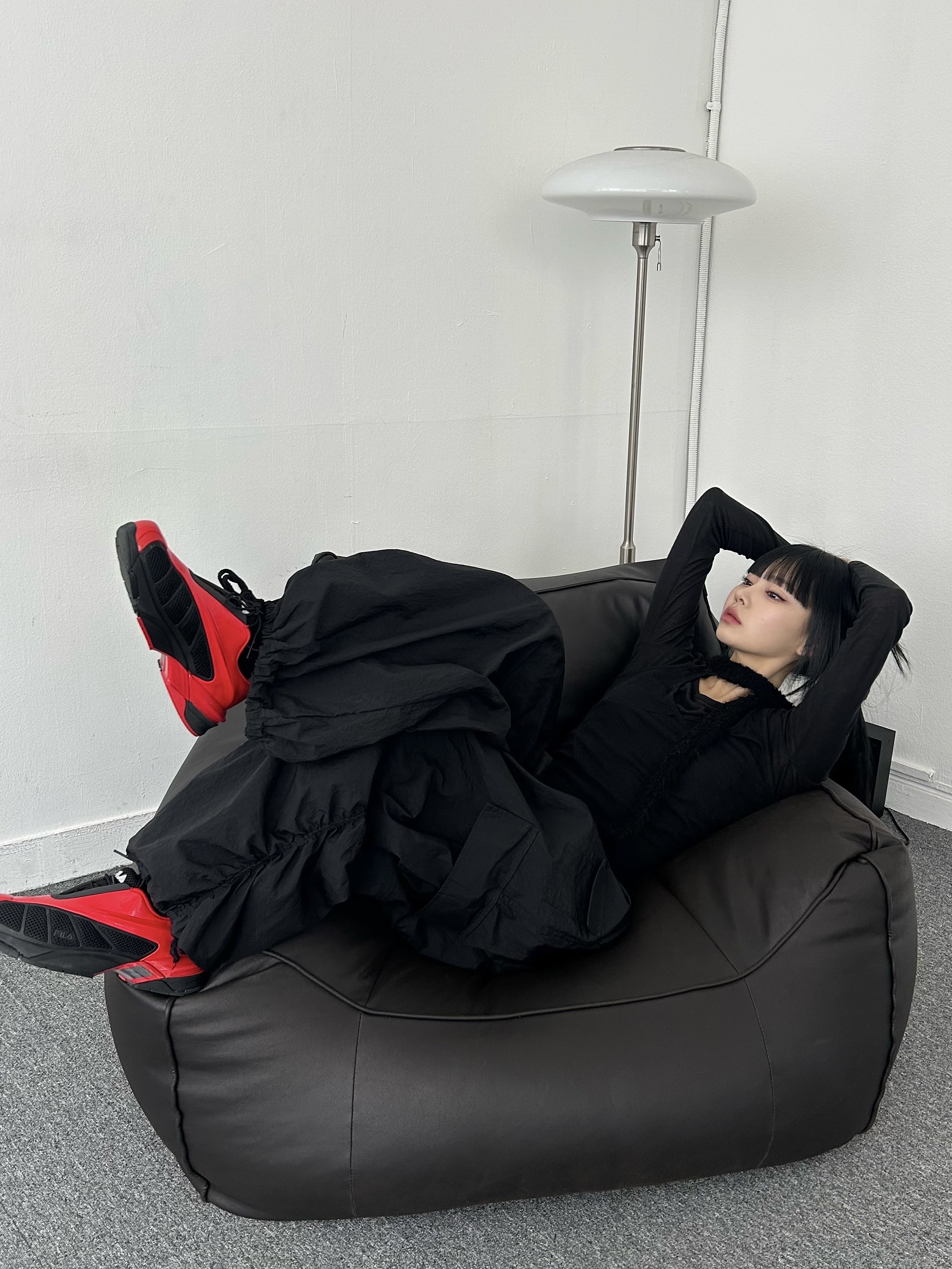 Fila Replica 2002 Black Red 착용 스타일 - 2