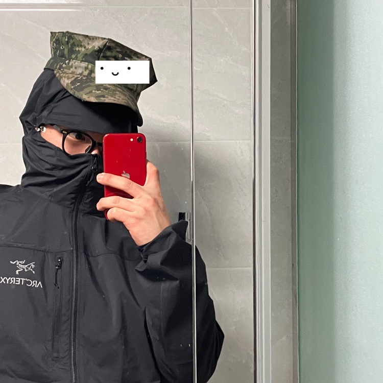 Arc'teryx Squamish Hoody Black 착용 스타일 - 3