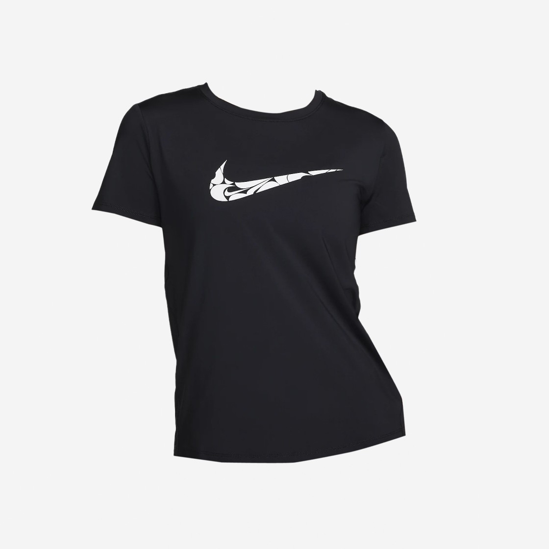 (W) Nike Dri-Fit One Swoosh Short Sleeve Running Top Black - Asia 상세 이미지 1