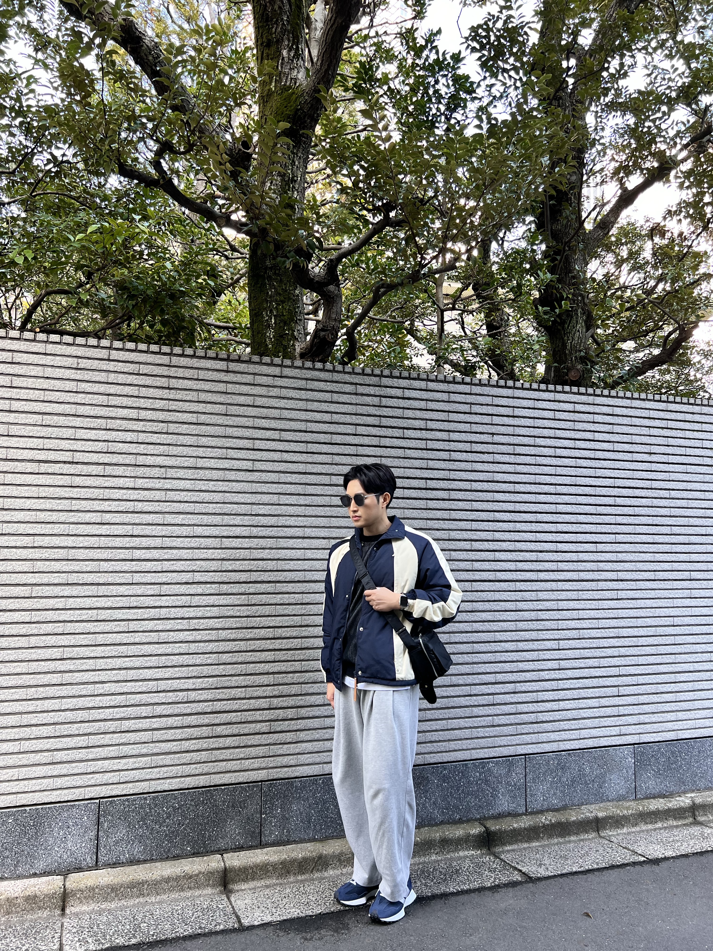 Porter Tanker Shoulder Bag S Black 착용 스타일