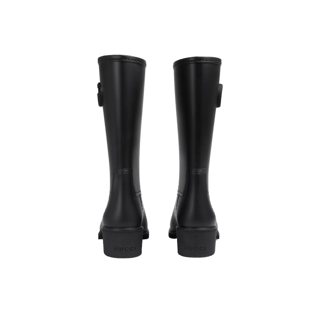 (W) 구찌 더블 G 레인 부츠 블랙 러버((W) Gucci Double G Rain Boot Black Rubber) - 3