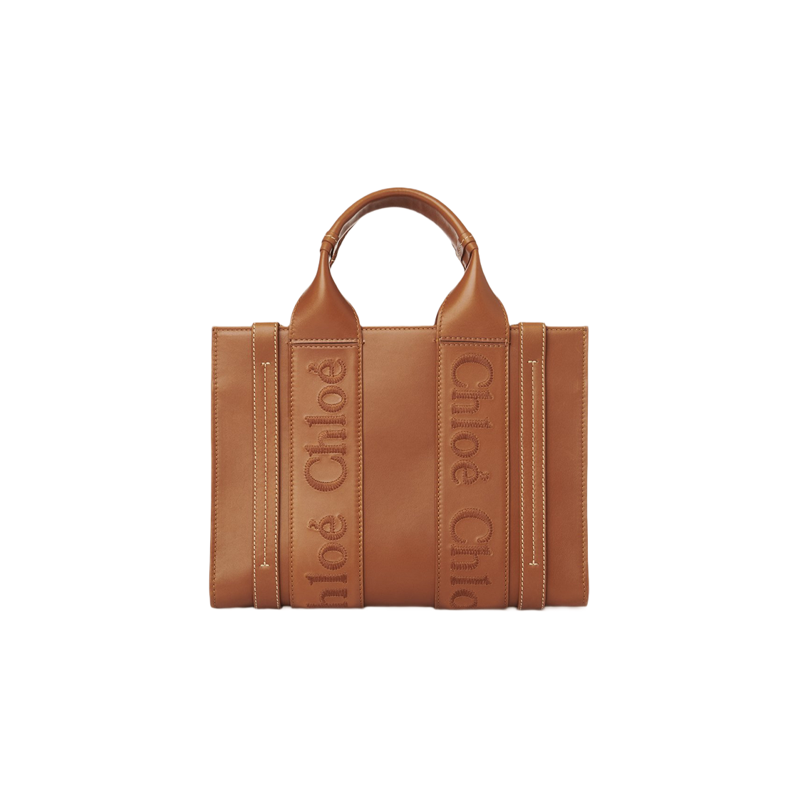 Chloe Small Woody Tote Bag Caramel 상세 이미지 2