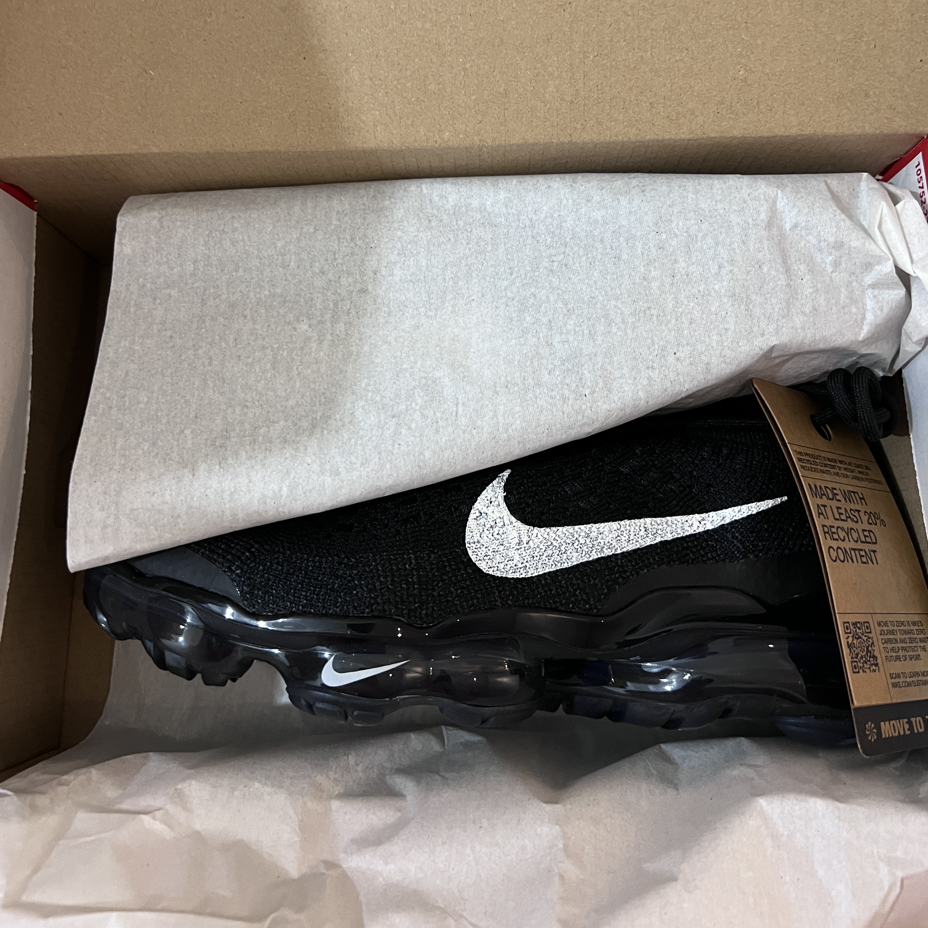 (W) Nike Air Vapormax 2023 Flyknit Anthracite 착용 스타일 - 1