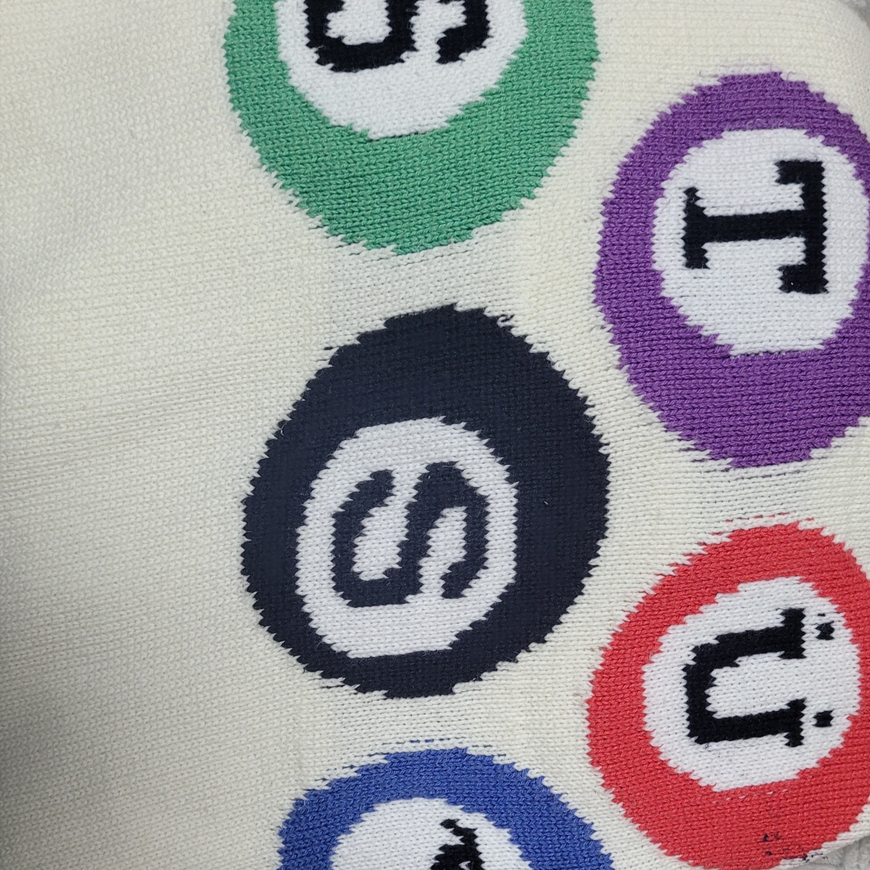 Stussy Billiard Sweater Natural 착용 스타일