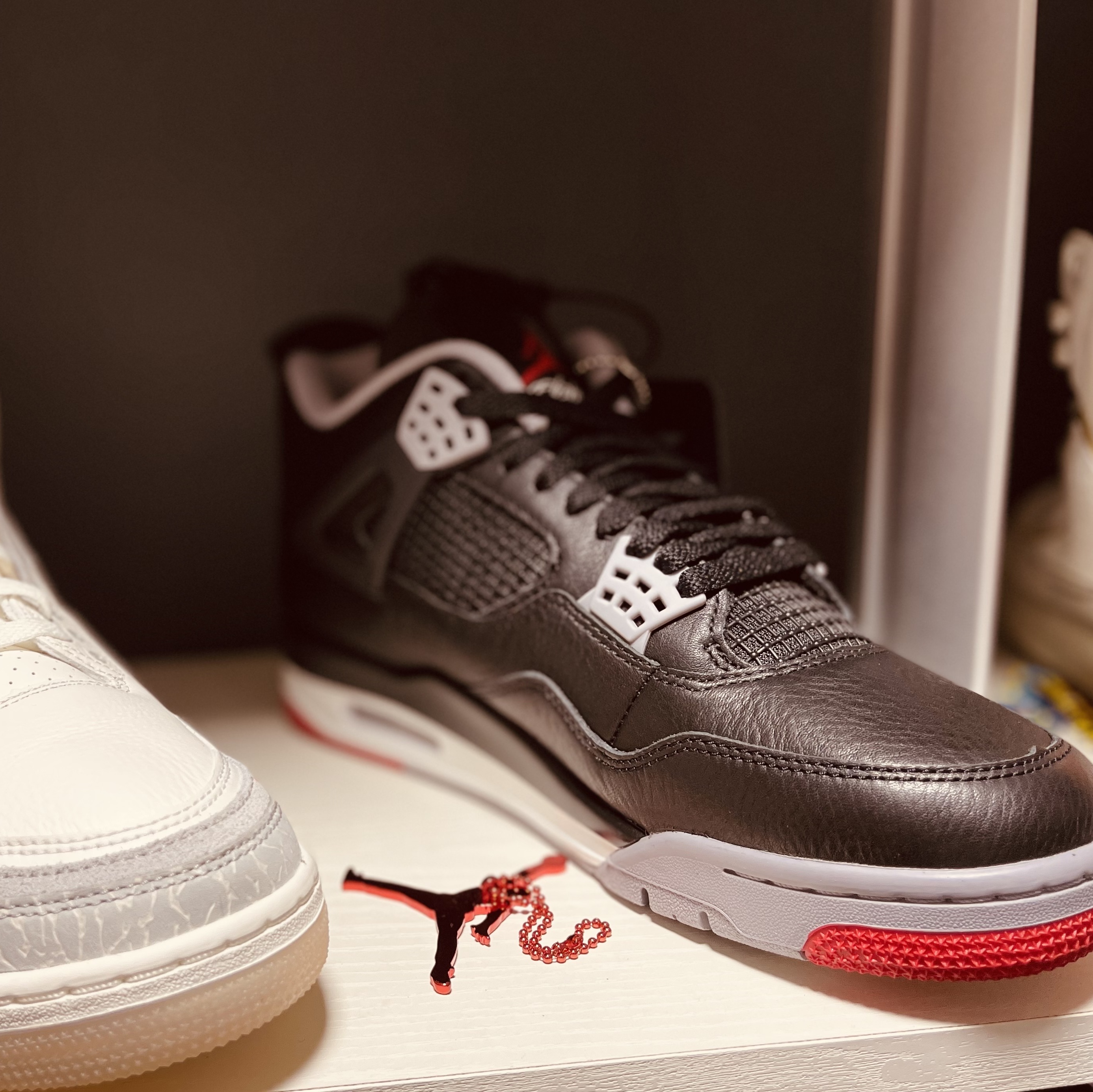 Jordan 4 Retro Bred Reimagined, Jordan 3 Retro Craft Ivory 착용 스타일 - 3