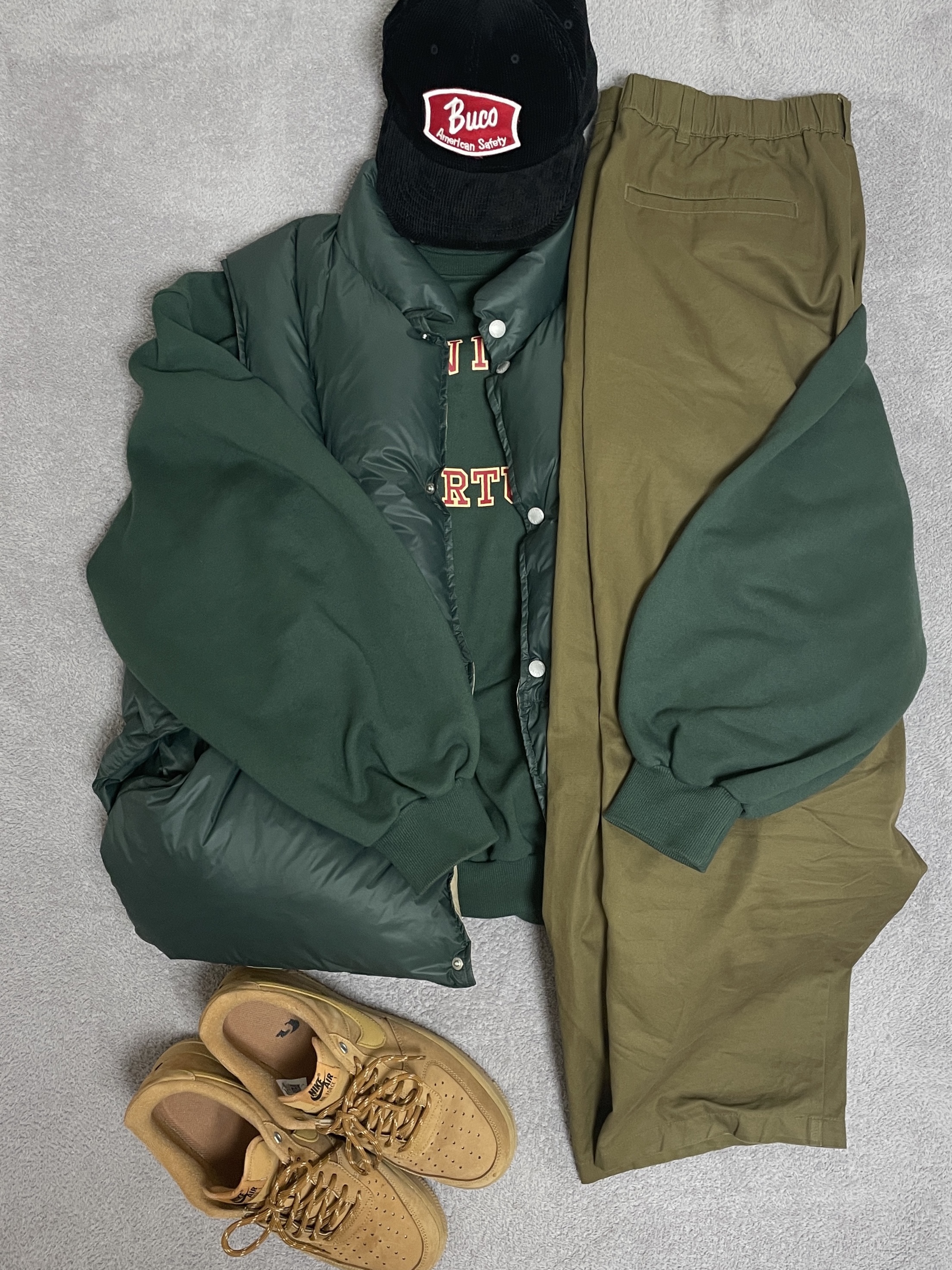 Nike Air Force 1 '07 WB Flax 착용 스타일 - 6
